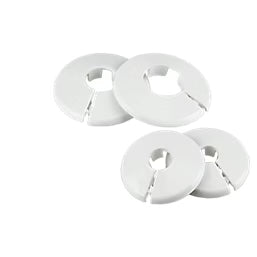 10mm Pipe Collars White 10 Pack