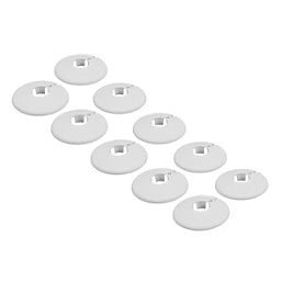 15mm Pipe Collars White 10 Pack