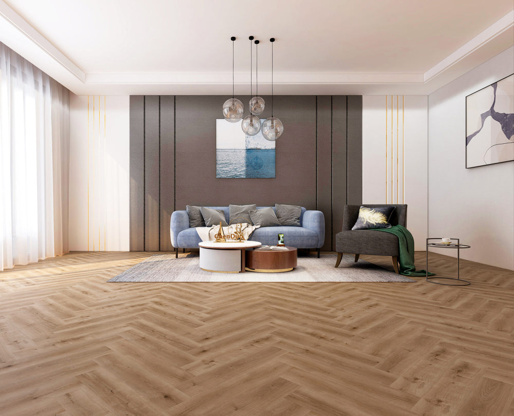 Premium LVT Herringbone - French Oak