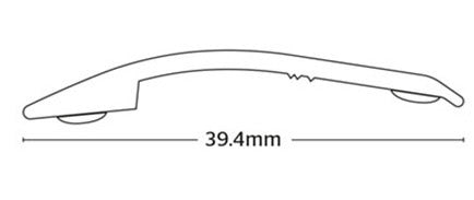 Premier Ramp Edge Threshold 6mm - Brushed Light Bronze - 0.9M