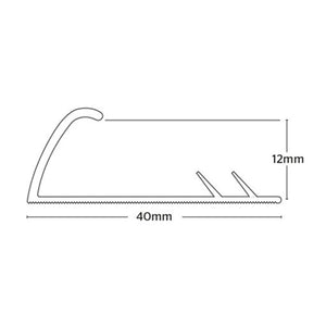 Premier Single Edge Threshold 0.90m - Brushed Black