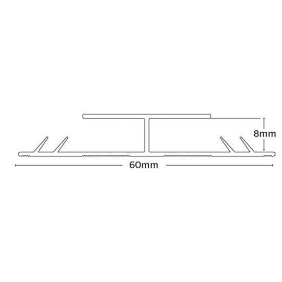 Premier Dual Edge Thresholds - Brushed Light Bronze - 0.9m