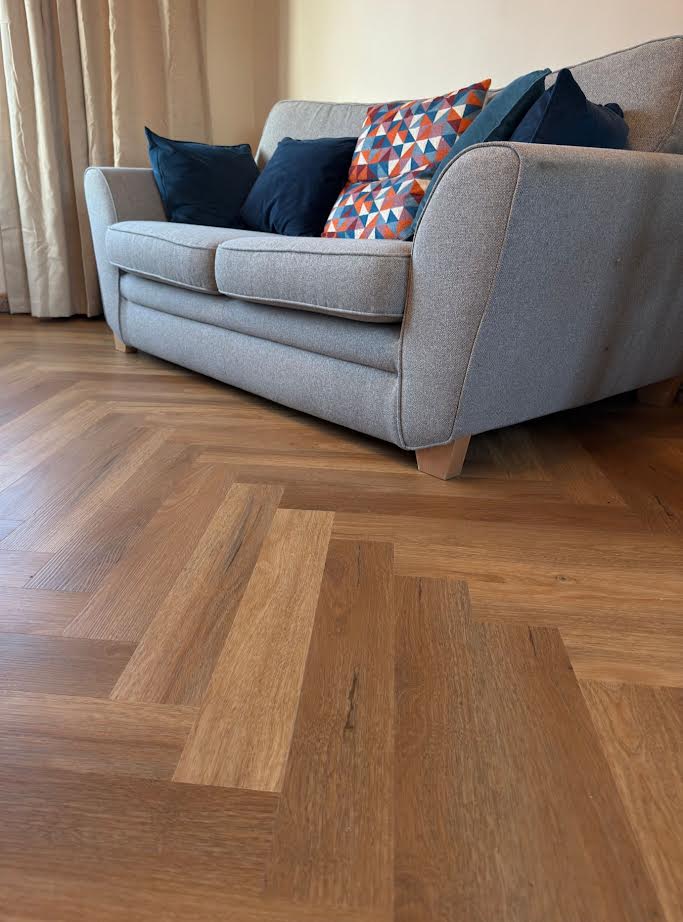 Premium LVT Herringbone - Natural Oak - Sample