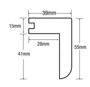 Preemo Flooring 15mm Nosing Grooved 15mm Oak UF 900mm & 2.4m - Natural Oak