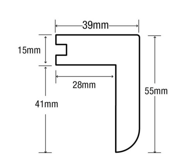 Preemo Flooring 15mm Nosing Grooved 15mm Oak UF 900mm & 2.4m - Natural Oak