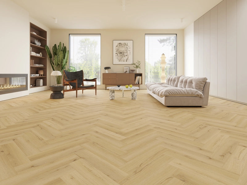 Premium LVT Herringbone - Elm Oak