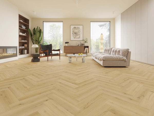 Premium LVT Herringbone - Elm Oak
