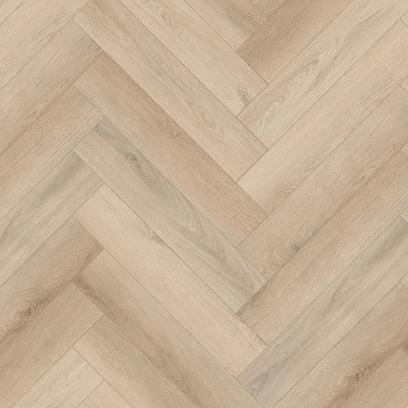 Premium LVT Herringbone - Hazelnut Brown Oak