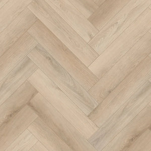 Premium LVT Herringbone - Hazelnut Brown Oak