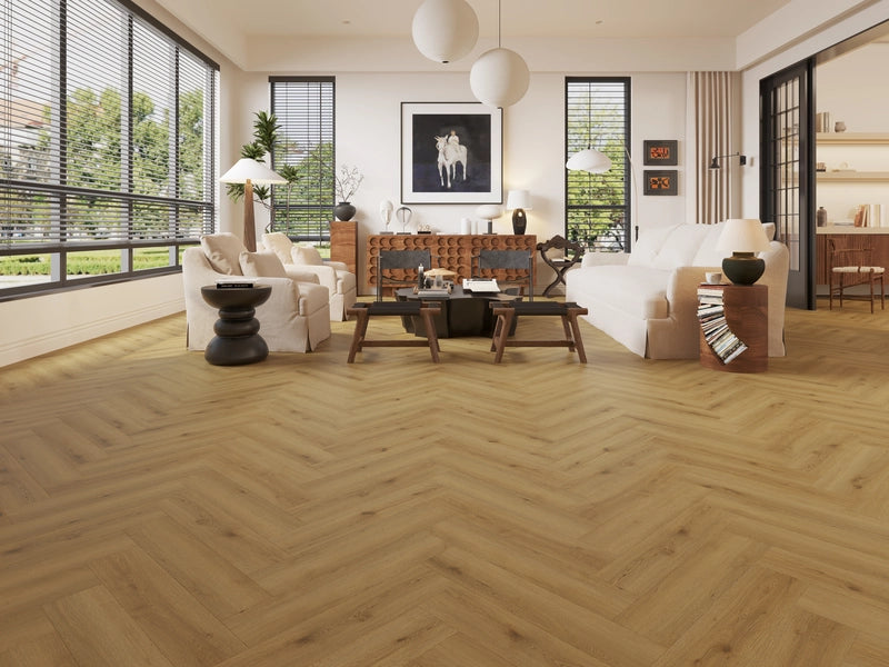 Premium LVT Herringbone - Royal Oak - Sample