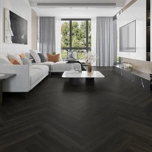 Premium LVT Herringbone - Antigua Charcoal Oak