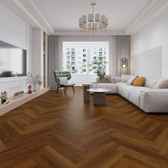 Premium LVT Herringbone - Cherokee Oak - Sample