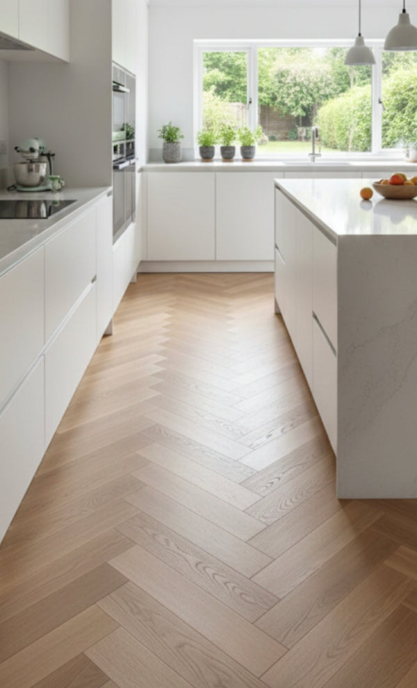 Portals Herringbone - French Oak Herringbone. 110 x 600mm - SUPER SALE £32.99 PM2